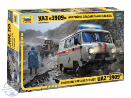 Emergency rescue service UAZ "3909" - 1/43