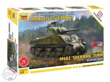 M4A2 (75mm) SHERMAN MEDIUM TANK - snap-fit - 1/72