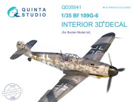 1/35 Bf 109G-6 3D-Print&col.Interior (BORDER M.)