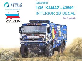 1/35 KAMAZ-43509 3D-Printed&col.Interior (ZVE)