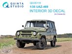 1/35 UAZ-469 3D-Print.&col.Interior (ZVE)
