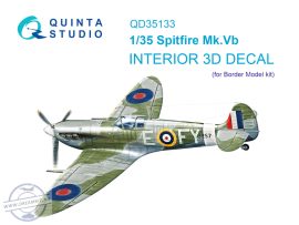 1/35 Spitfire Mk.Vb 3D-Print.&col.Inter. (BORDER)