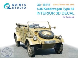Kübelwagen Type 82 3D-Print.&col.Interior - 1/35 - Tamiya (műgyanta alkatrészekkel)