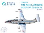 1/48 L-29 Delfin 3D-Print&col.Interior (AMK/Eduard) 1/48 L-29 Delfin 3D-Print&col.Interior (AMK/Eduard)