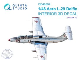 1/48 L-29 Delfin 3D-Print&col.Interior (AMK/Eduard)