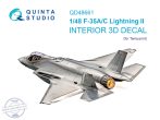 1/48 F-35A/F-35C Lightning II 3D&col.Inter.(TAM)