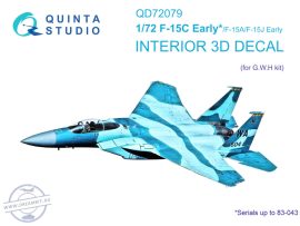 1/72 F-15C Early/F-15A/F-15J early 3D-Pr.&col.Int. - GWH