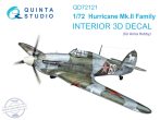   1/72 Hurricane Mk.II family 3D-Print.&col.Interior - Arma Hobby