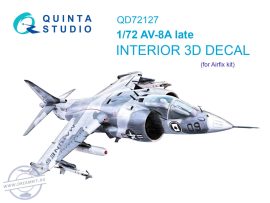 1/72 Harrier AV-8A late 3D-Print.&col.Interior (AIRF)