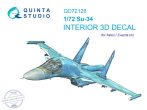 1/72 Su-34 3D-Print.&col.Interior (ZVE/ITA)