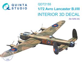 1/72 Avro Lancaster B.I/III 3D-Print.&col. Inter. - Airfix
