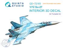   1/72 Su-27 3D-Print.&col.Interior (TRUMP) - műgyanta alkatrészekkel