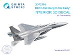1/72 F-15C Early/J Early 3D-Print.&col.Interior - Fine Molds