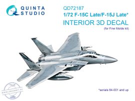 1/72 F-15C Late/J Late 3D-Print.&col.Interior - Fine Molds