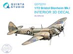 1/72 Bristol Blenheim Mk.I 3D-Print.&col.interior - Airfix