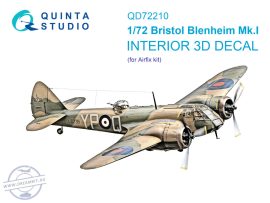 1/72 Bristol Blenheim Mk.I 3D-Print.&col.interior - Airfix