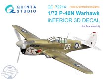 1/72 P-40N Warhawk 3D-Print.&col.interior (ACAD)