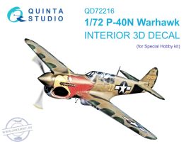 1/72 P-40N Warhawk 3D-Print.&col.interior (SP.H.)