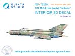  1/72 MiG-21bis early 3D-Print&col.Interior (EDU) - Műgyanta alkatrészekkel.