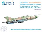   1/72 MiG-21bis late 3D-Print&col.Interior (EDU) - Műgyanta alkatrészekkel