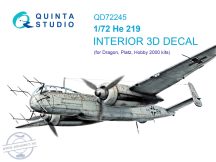 1/72 He 219 3D-Print&col.Interior (DRAGON/HOBBY 2000)