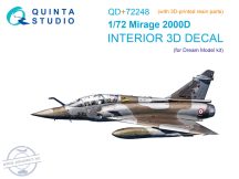   1/72 Mirage 2000D 3D-Print&col.Interior (DREAM M.) - Műgyanta alkatrészekkel