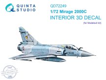 1/72 Mirage 2000C 3D-Print&col.Interior (MSVIT)