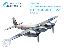 1/72 DH Mosquito B Mk.XVI/PR.XVI 3D&col.Int.(AIRF)