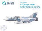 1/72 Mirage 2000B 3D-Print&col.Interior (MSVIT)