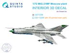1/72 MiG-21MF (Moscow plant) 3D-Pr.&col.Int.(EDU)