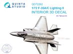 1/72 F-35A/F-35C Lightning II 3D-Pr.&col.Int.(TAM)