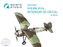 1/72 PZL P.11c 3D-Print&col.Int.(IBG)