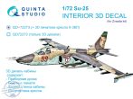 1/72 Su-25 3D Interior (ZVE) - Műgyanta üléssel