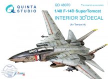   F-14D 3D-Printed & coloured Interior on decal paper (for Tamiya kit) - 1/48