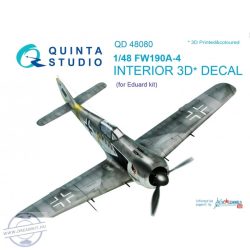 FW 190A-4 3D-Printed & coloured Interior on decal paper (for Eduard  kit) - 1/48