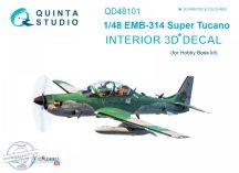   EMB-314 Super Tucano  3D-Printed & coloured Interior on decal paper (for HobbyBoss kit) - 1/48