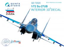   Su-27UB  3D-Printed & coloured Interior on decal paper  (for Zvezda kit) - 1/72