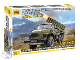 Russian self-propelled multiple launch rocket system "Grad BM-21" - 1/72